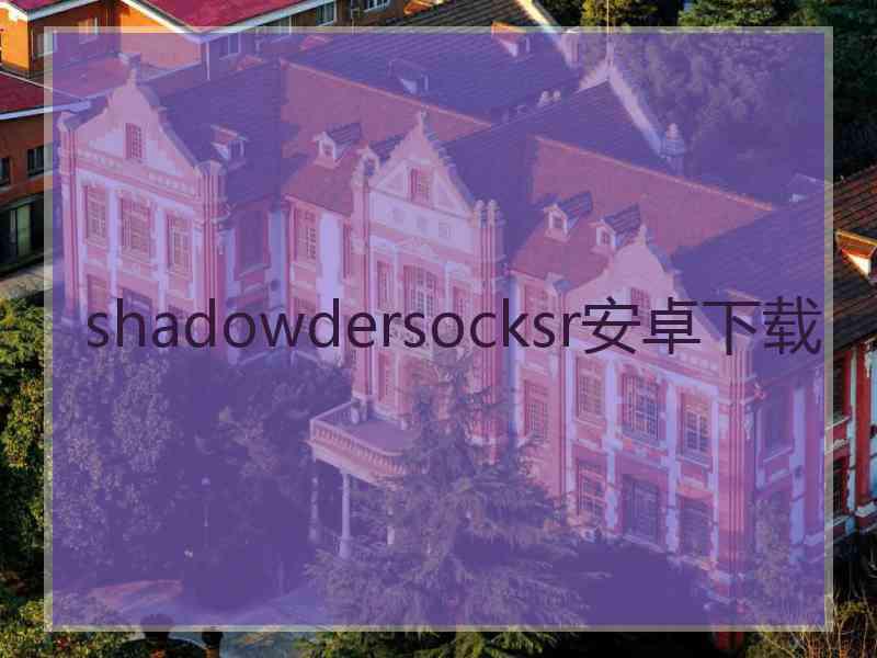 shadowdersocksr安卓下载