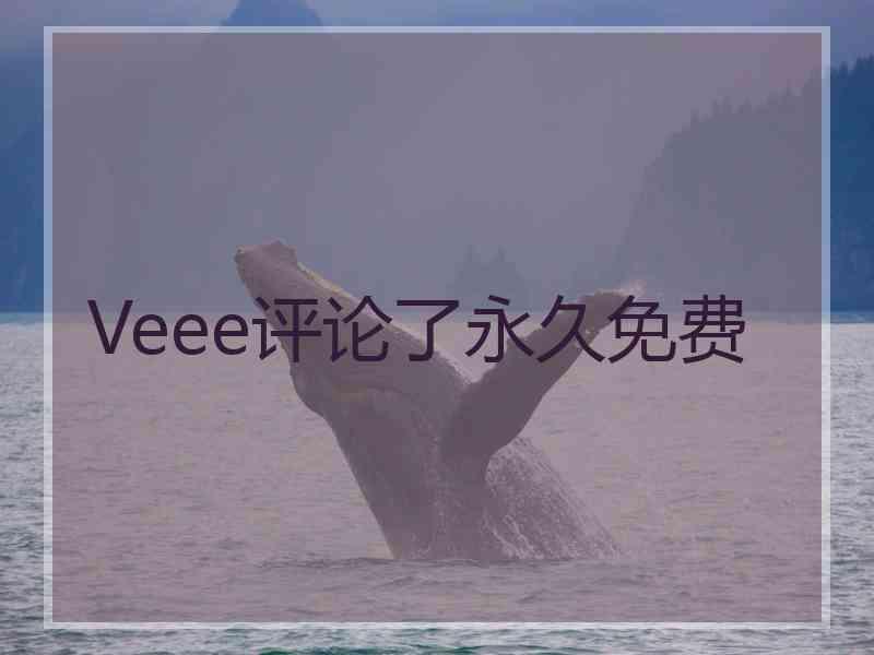 Veee评论了永久免费