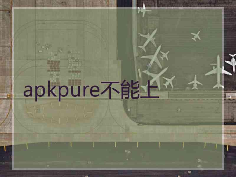 apkpure不能上