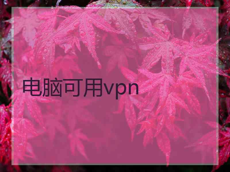 电脑可用vpn