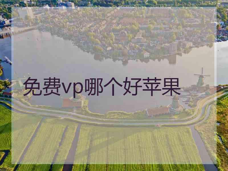 免费vp哪个好苹果