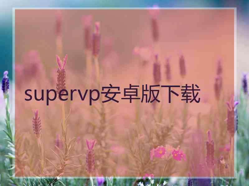 supervp安卓版下载