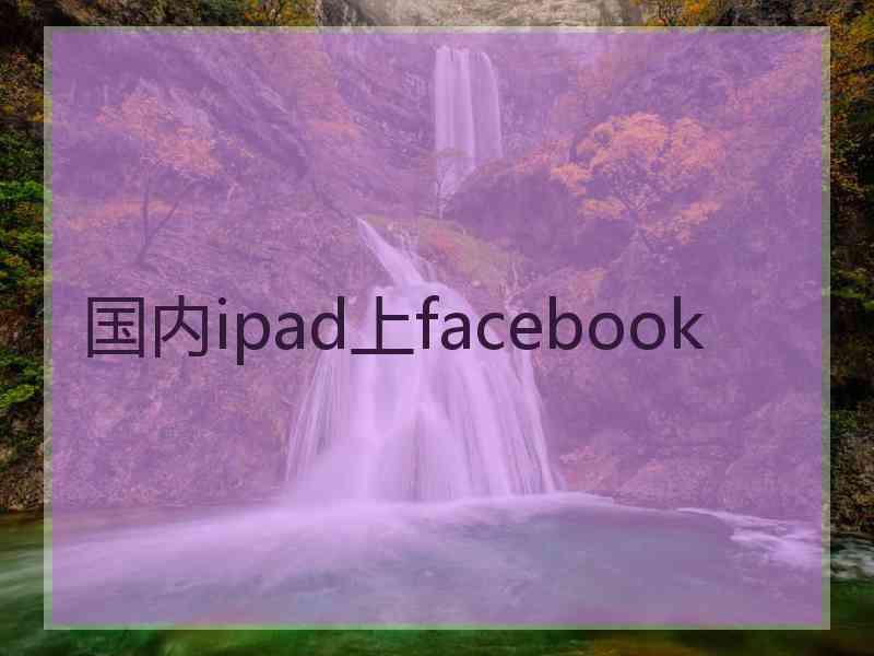 国内ipad上facebook