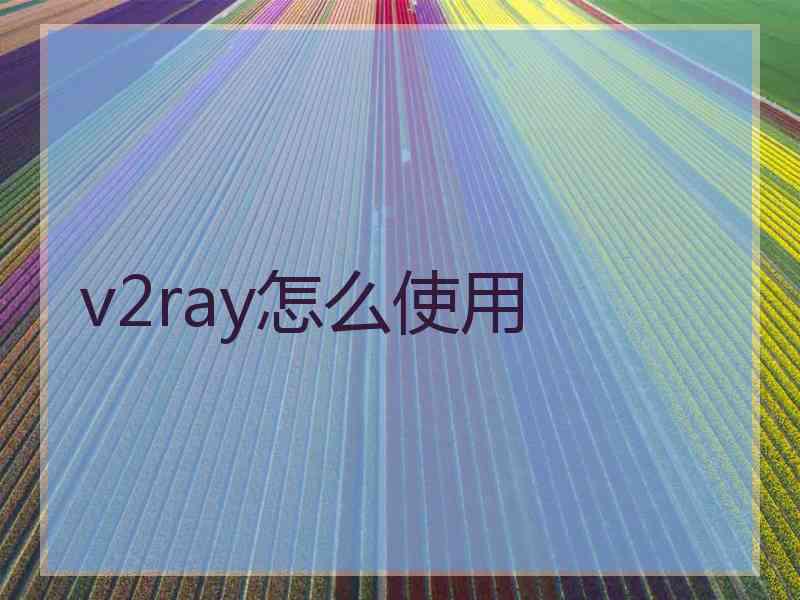 v2ray怎么使用