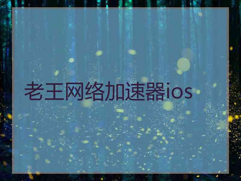 老王网络加速器ios