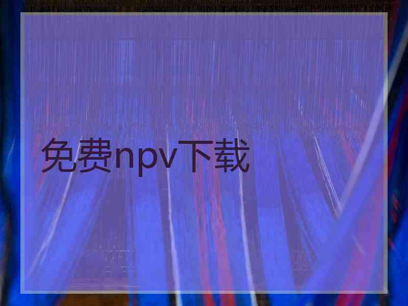 免费npv下载