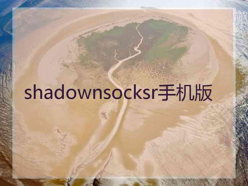 shadownsocksr手机版