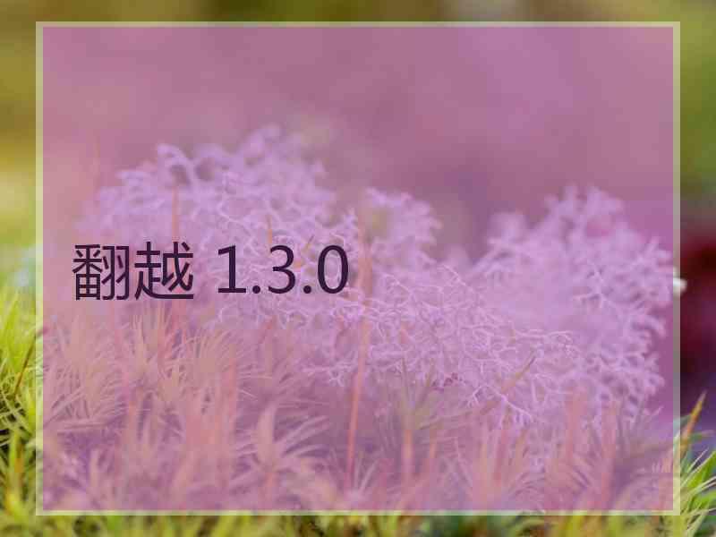 翻越 1.3.0