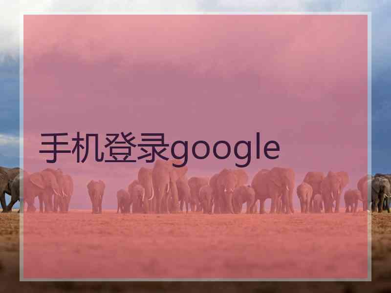 手机登录google