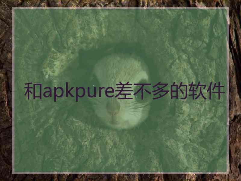 和apkpure差不多的软件