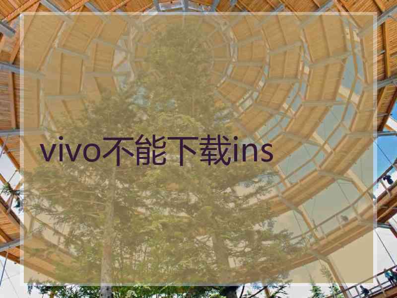 vivo不能下载ins