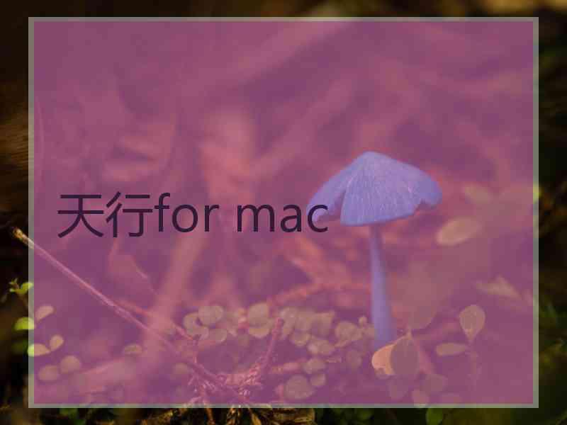 天行for mac