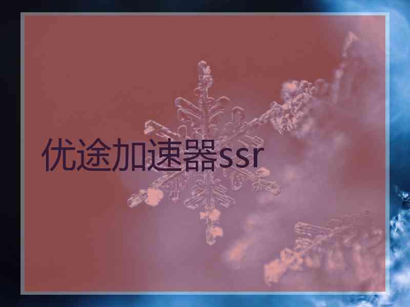 优途加速器ssr