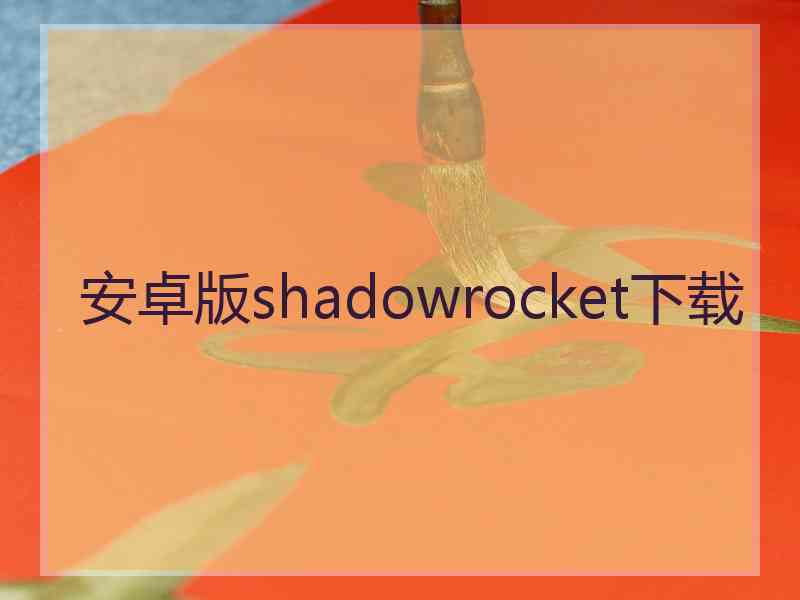 安卓版shadowrocket下载