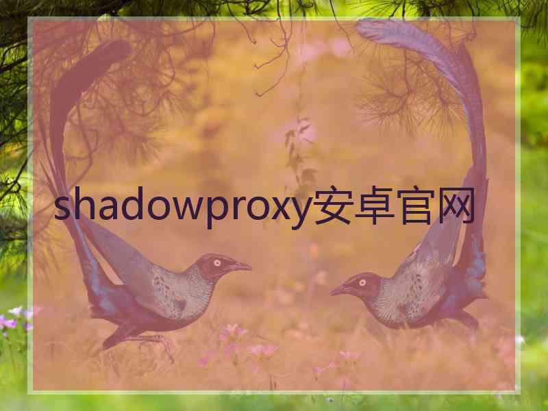 shadowproxy安卓官网