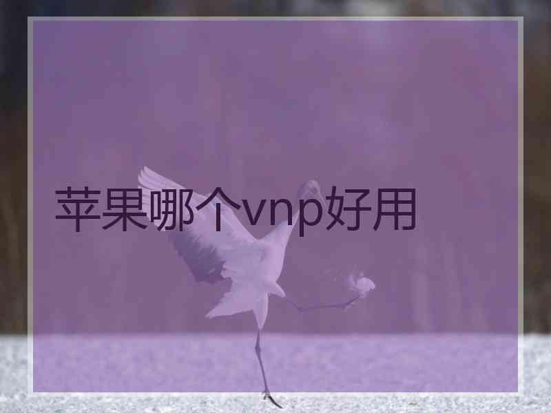 苹果哪个vnp好用