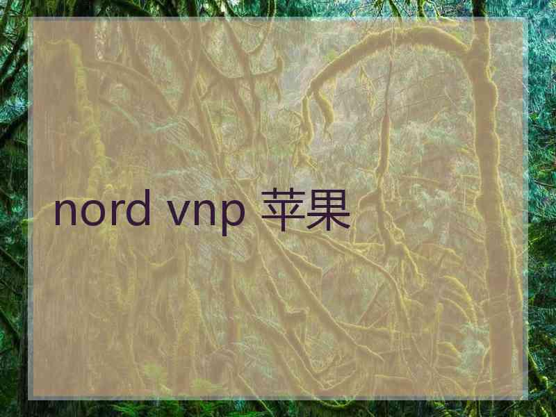 nord vnp 苹果