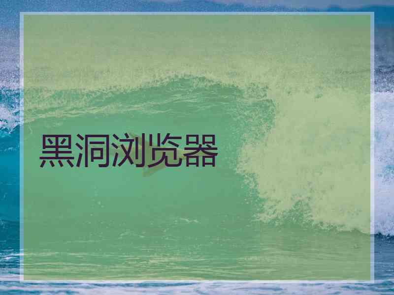 黑洞浏览器