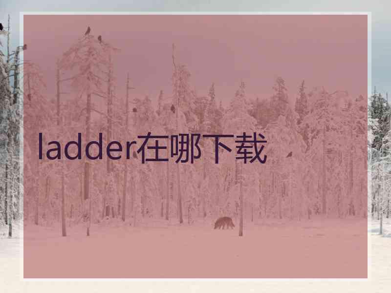 ladder在哪下载