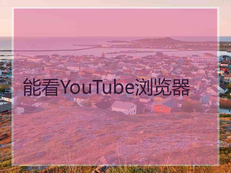 能看YouTube浏览器