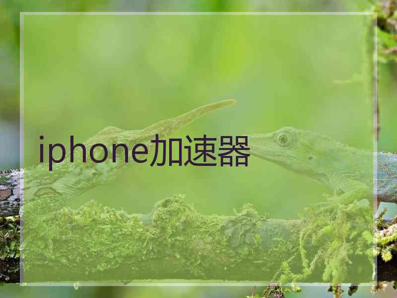 iphone加速器