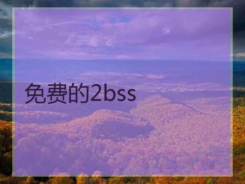 免费的2bss