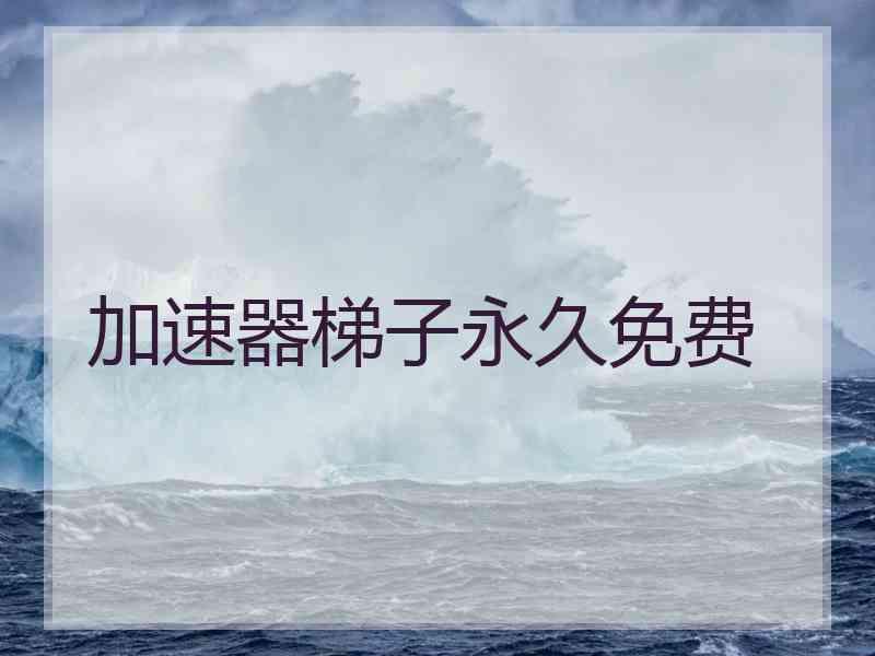 加速器梯子永久免费