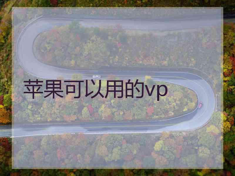 苹果可以用的vp