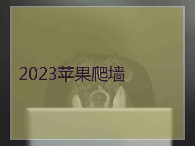 2023苹果爬墙