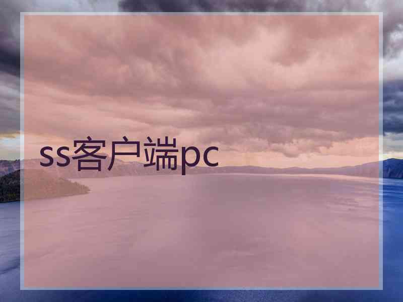 ss客户端pc