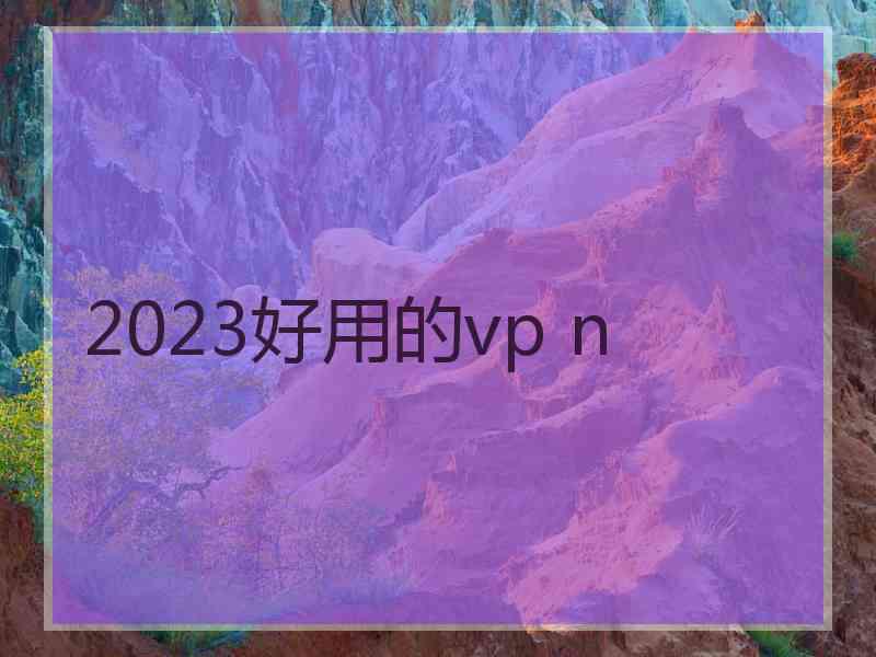 2023好用的vp n