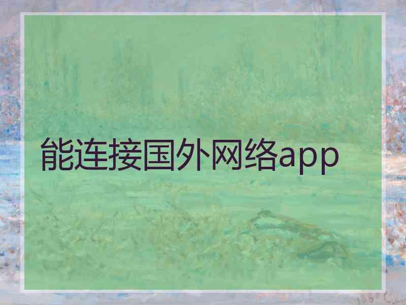 能连接国外网络app